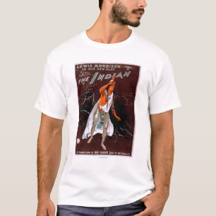 T-shirt "La plume rouge d'Indien" -, chef de