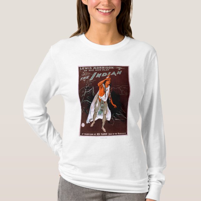 T-shirt "La plume rouge d'Indien" -, chef de (Devant)