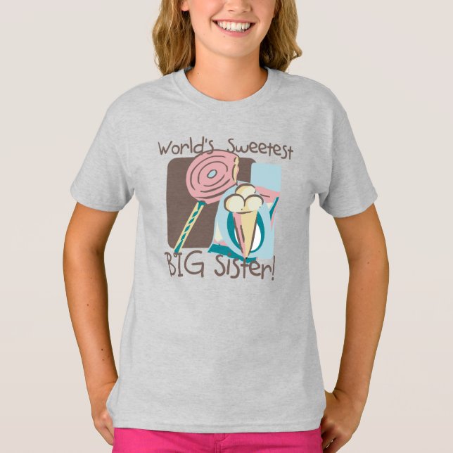 T-shirt La plus douce des grandes soeurs du monde (Devant)