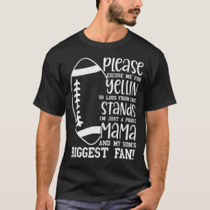 T-shirt La plus grande fan de football de mon fils, Fière