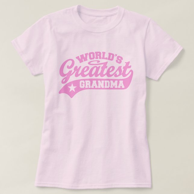 T-shirt La plus grande grand grand-mère du monde (Design devant)