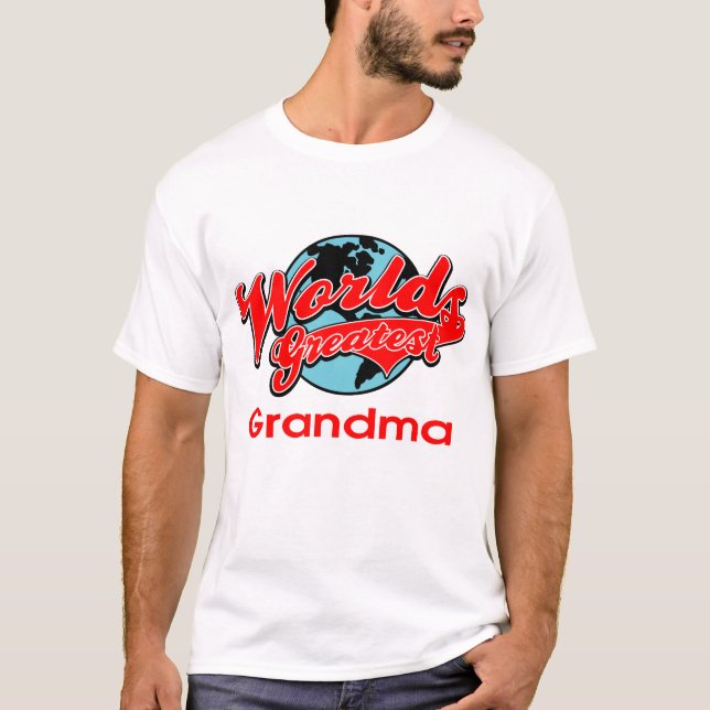 T-shirt La plus grande grand-maman du monde (Devant)