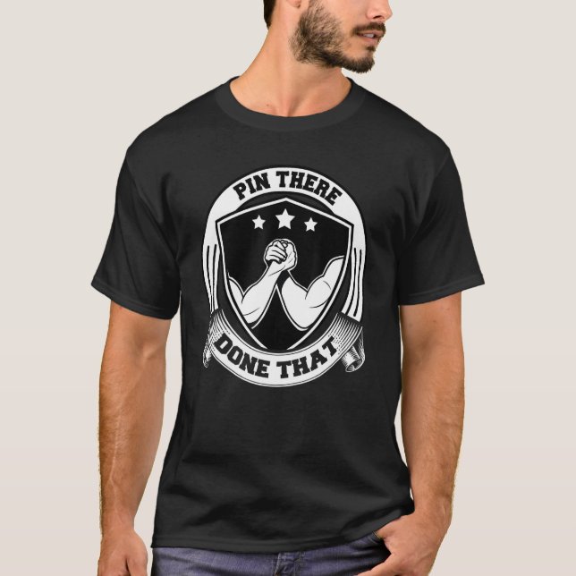 T-shirt La Poignée A Fait Cette Lutte Contre Les Bras (Devant)