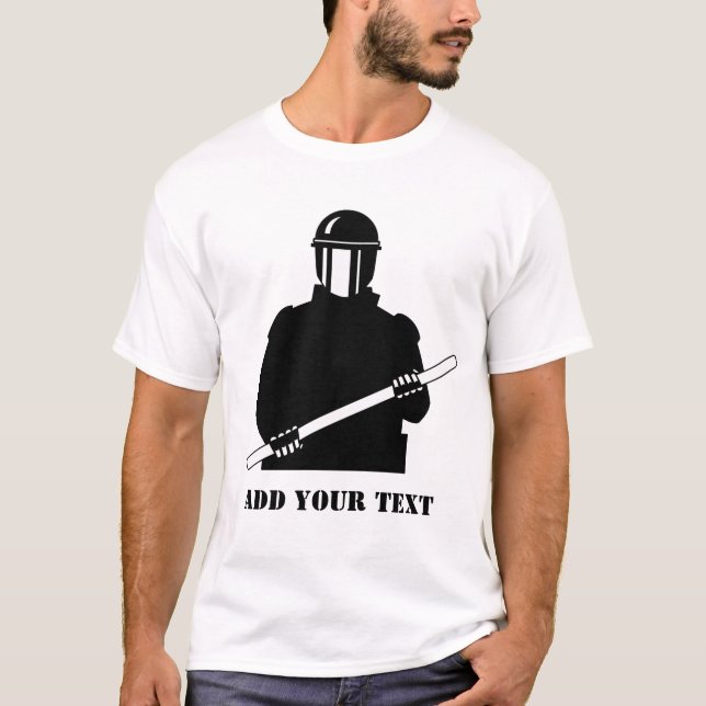 T-shirt La police anti-émeute (Devant)