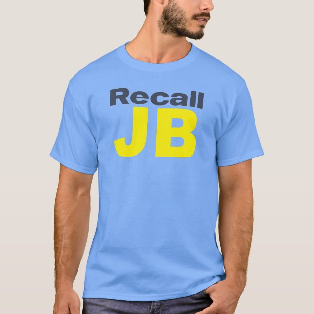 T-shirt La politique du rappel JB Pritzker l'Illinois (Devant)