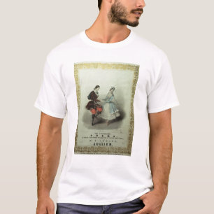 T-shirt La polka célébrée, feuille de chanson, 1840