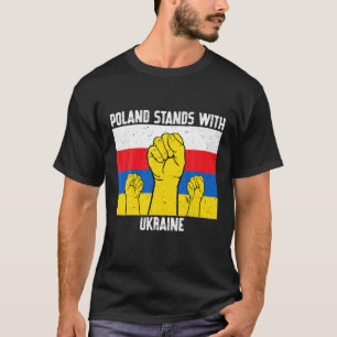 T-shirt La Pologne Contient Le Drapeau Ukraine Polonaise U