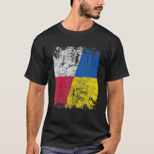 T-shirt La Pologne Reste Avec L'Ukraine Polonaise Ukraine 