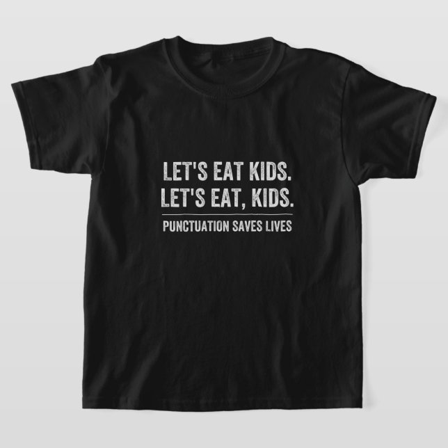 T-shirt La ponctuation sauve des vies (Poser)