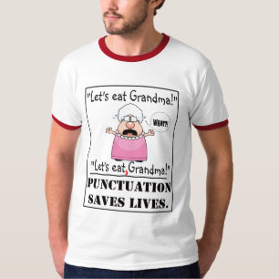T-shirt La ponctuation sauve les vies