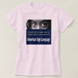 T-shirt La porte ouverte de l'enfant sourd à l'instructio