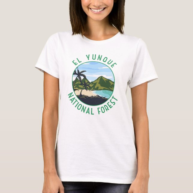 T-shirt La Porto Rico forestière nationale d'El Yunque en  (Devant)