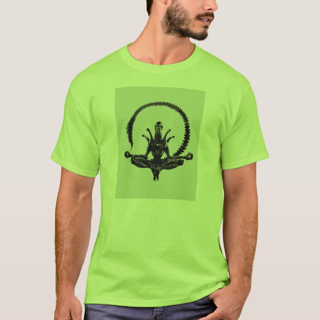 T-shirt La position de Lotus étrangère - trouvez votre (Devant)