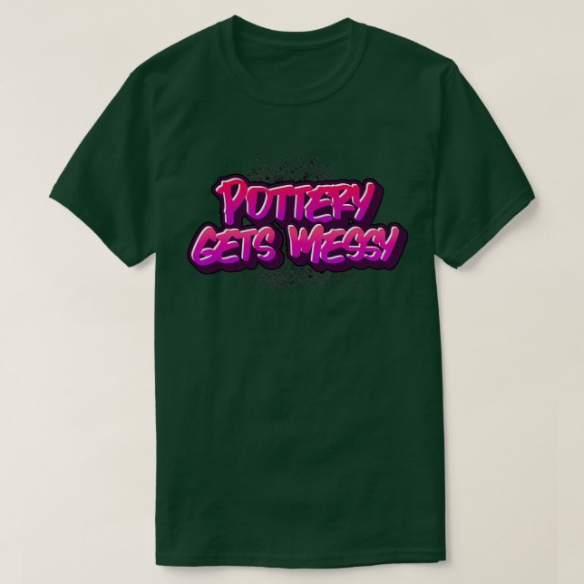 T-shirt La poterie devient une chemise embêtante (Design devant)