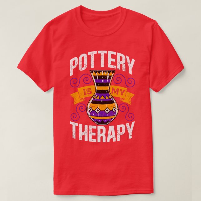 T-shirt La poterie est ma thérapie (Design devant)