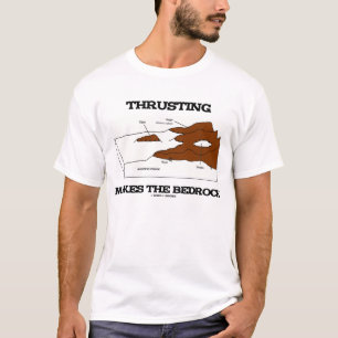 T-shirt La poussée fait l'orogénie de géologie de roche