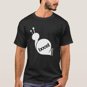 T-shirt La poussée vous obtient étendus - l'escargot bla