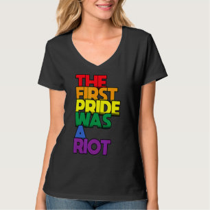 T-shirt La Première Fierté Était Un Gay pride D'Émeute Rai