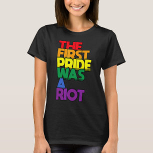T-shirt La Première Fierté Était Un Gay pride D'Émeute Rai
