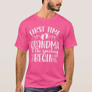 T-shirt La Première Fois Que Grand-Mère Laissait Commencer