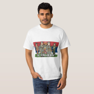 T-shirt La Première Guerre Mondiale serbe de faction