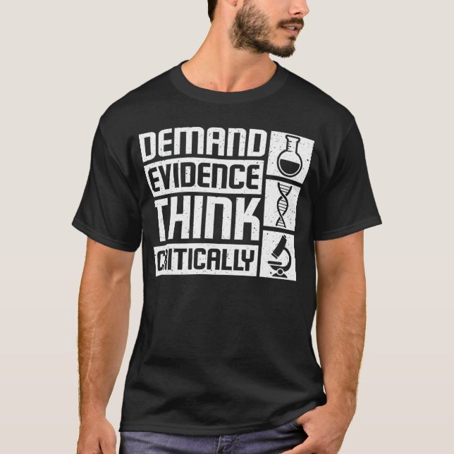 T-shirt La preuve de la demande est critique (Devant)