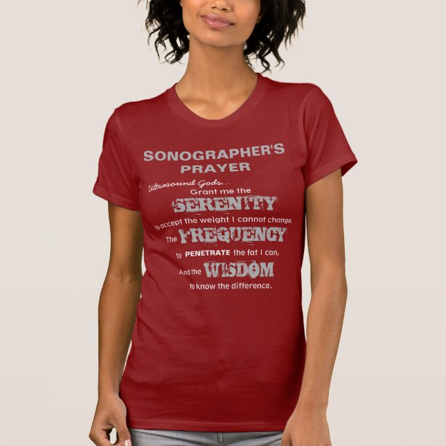 T-shirt La prière de Sonographer (Devant)