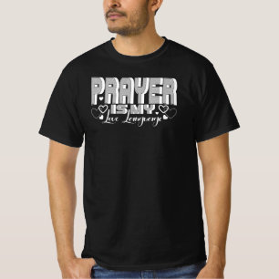 T-shirt La prière est mon langage de l'amour