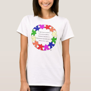 T-shirt La prière pour la protection dans des "mains et