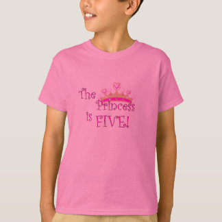 T-shirt La princesse a 5 ans