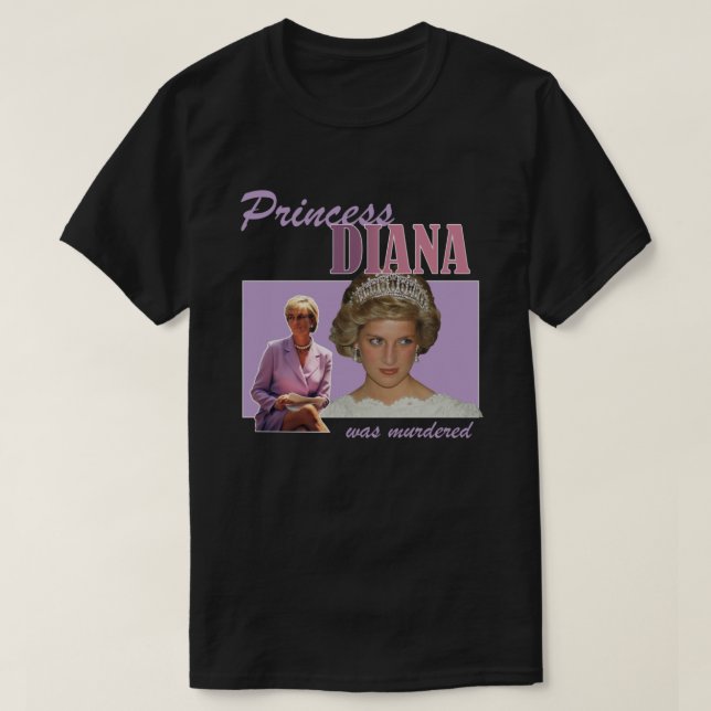 T-shirt La princesse Diana a été assassinée (Design devant)