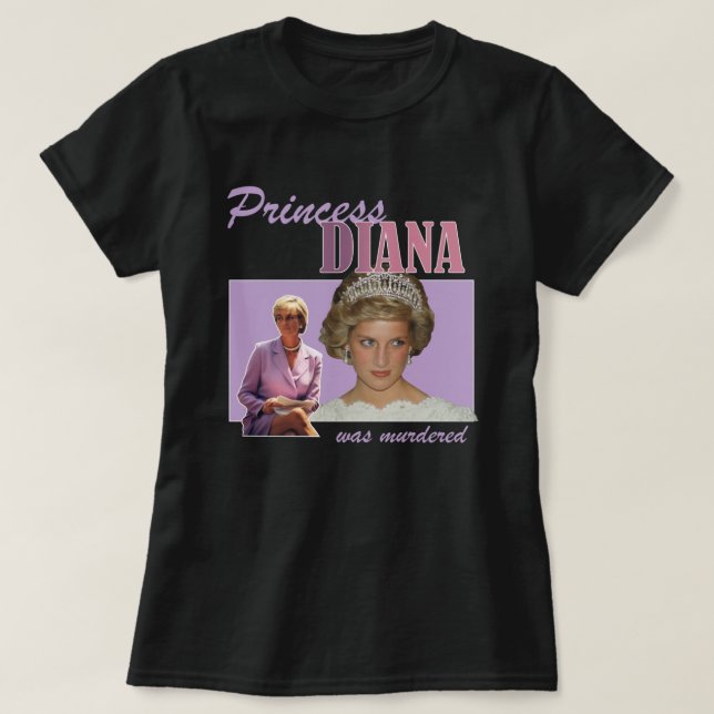 T-shirt La princesse Diana a été assassinée (Design devant)