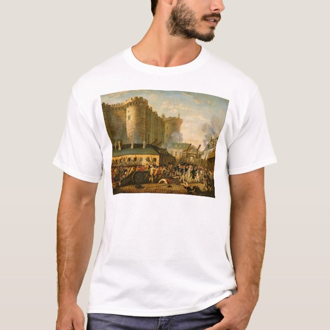 T-shirt La prise de la Bastille, le 14 juillet 1789 (Devant)