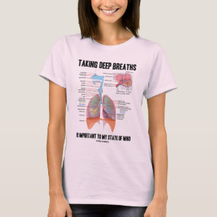T-shirt La prise des respirations profondes est importante