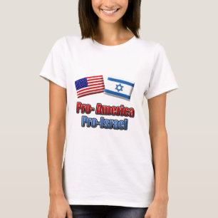 T-shirt La Pro-Amérique/Israël