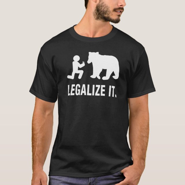 T-shirt La proposition d'ours (Devant)
