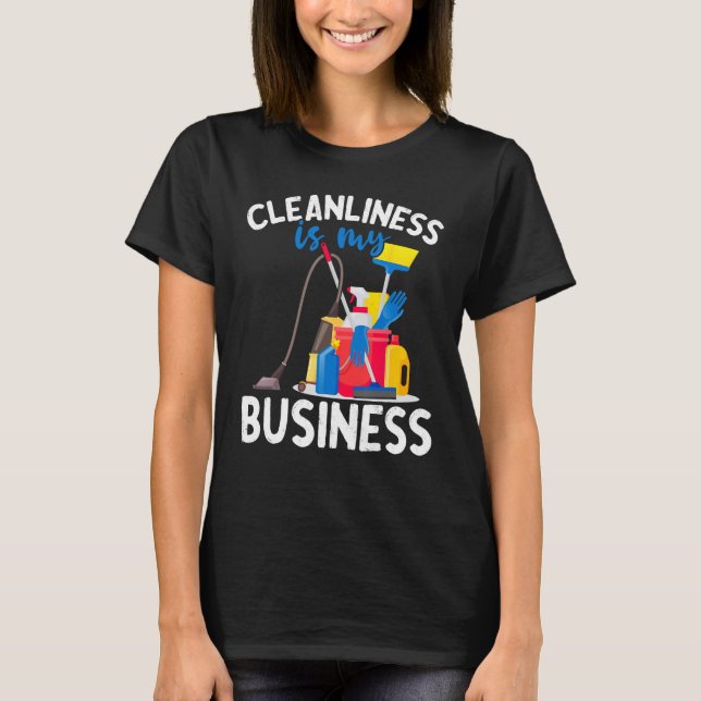 T-shirt La propreté Est Mon Entreprise Ménage Nettoyage Mé (Devant)