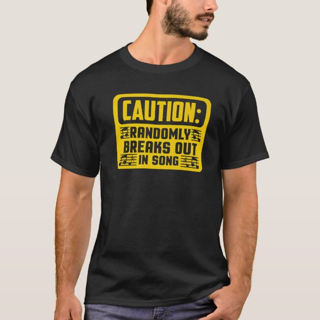 T-shirt La Prudence Drôle S'Éteint Au Hasard Sur Song Broa (Devant)