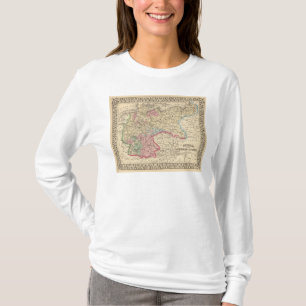 T-shirt La Prusse, carte d'états allemands par Mitchell