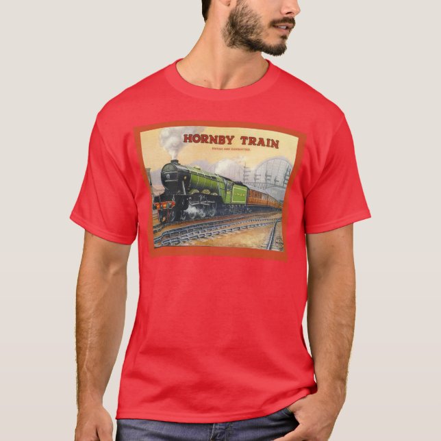 T-shirt La publicité vintage, ensembles de train de Hornby (Devant)