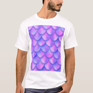 T-shirt La queue de sirène holographique, une texture de f