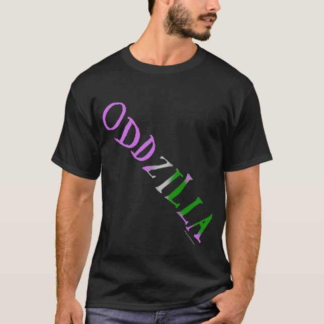 T-shirt La queue étrange d'Oddzilla (Devant)
