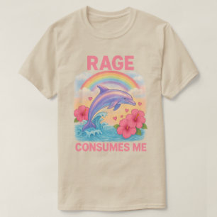 T-shirt La rage me consume dauphin  