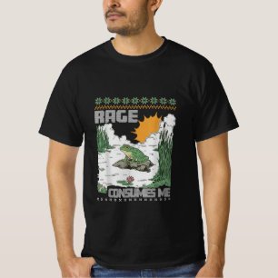 T-shirt La rage me consume Mème de grenouille drôle Humour