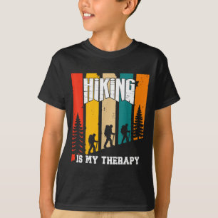 T-shirt La randonnée est ma thérapie pour les amoureux hom