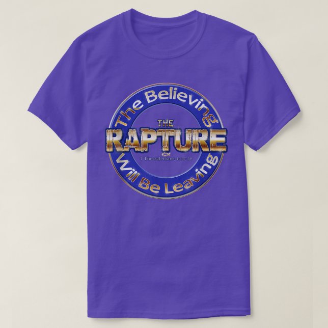 T-shirt La Rapture chrétienne religieuse - Écriture Évangi (Design devant)
