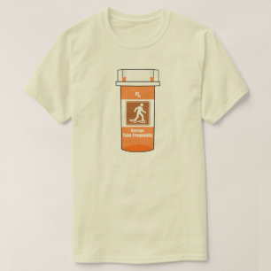 T-shirt La raquette à neige est ma drogue