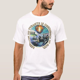 T-shirt La rébellion aux tyrans est obéissance au texte