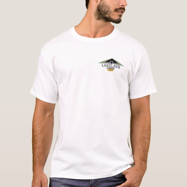 T-shirt La Région des lacs FL - piste d'aéroport (Devant)