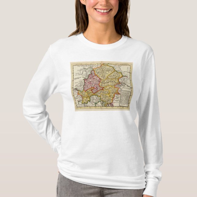 T-shirt La région du sud-est de l'Allemagne (Devant)